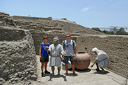 Huaca Pucllana in Miraflores lima tours