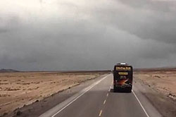 Trip on bus from Arequipa to Puno