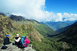 Panoramic View trail to machupicchu